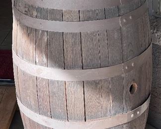 Vintage Oak Whisky barrel #1 35in h x 24 diameter
