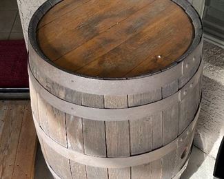 Vintage Oak Whisky barrel #1 35in h x 24 diameter