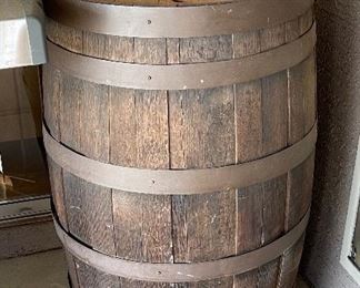 Vintage Oak Whisky barrel #2 35in h x 24 diameter