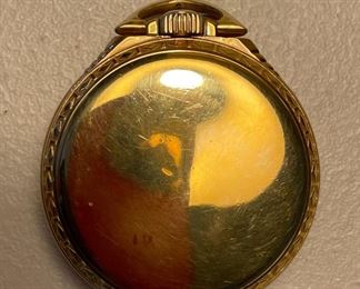 Elgin 571 Railroad Pocket Watch 10K Gold Fill