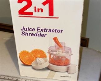 Juice and Shredder $6.00