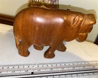 Wood Hippo $6.00
