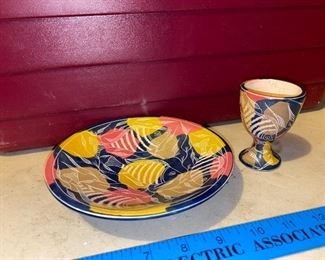 Stone Fish Egg Cup and Plate $9.00
