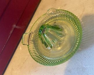 Green Glass Juicer $8.00