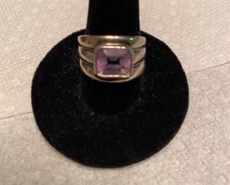 Sterling Ring $8.00 Purple Stone