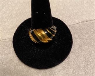 Unmarked Ring $5.00 Gold and Black