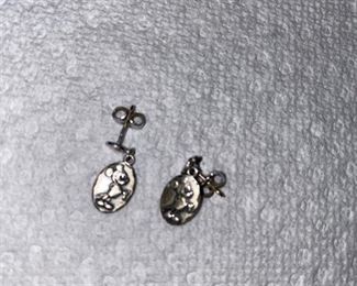 Sterling Silver Mickey Mouse Earrings $6.00