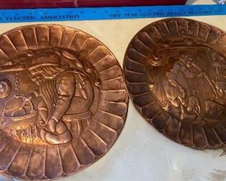 Both Copper Large Plates Gnomes $35.00