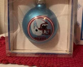 Houston Oilers Christmas Ornament