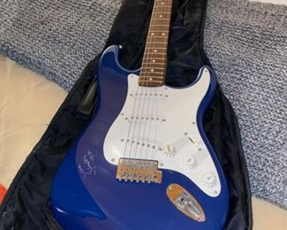Fender Strat Squire signed by Richie Sambora from Bon Jovi