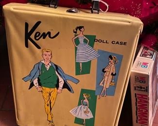 Vintage Ken doll in original case. $125.