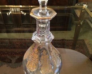 Rare vintage Baccarat whiskey decanter in perfect condition.