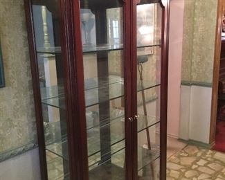 5 large display cabinets