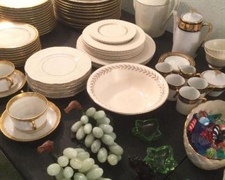 Multiple sets of china with coordinating patterns