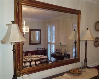 Large beveled mirror 55" x43"