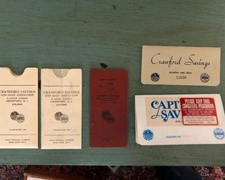 Vintage Cranford Savings & Loan Account Passbooks & Loan Books