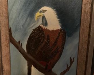 Painting of eagle - $30