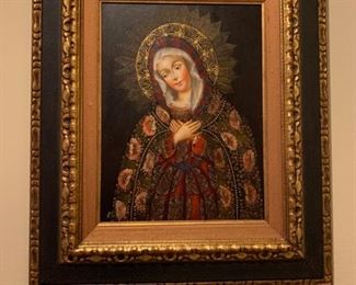 Stunning religious picture of the Blessed Mary