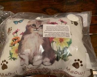 Cat pillow - new in bag $5