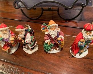 Set of four Santas - $10 for all.
