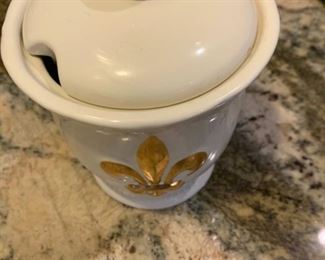 Fleur De Lis Sugar Bowl - $10