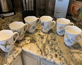 Lenox Butterfly Meadow - set of 6 mugs