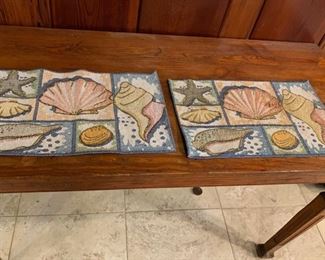 Seashell Place Mats - there are 2 - $2 each