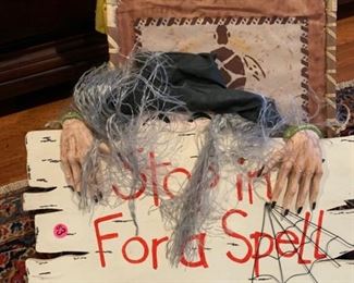 Stop in for a Spell halloween decoration - $3