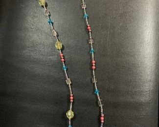 Glass bead necklace - $5