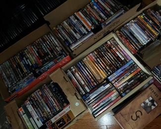 Lots of DVD's.