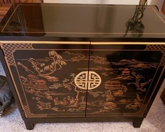 High Lacquer Asian Cabinet