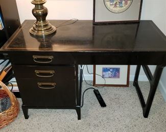Black Lacquer Desk by famous maker