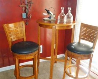 pup table with swivel chairs