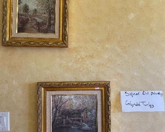 LYNDA TURLEY signed oil paintings