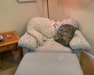 SEALY sleeper couch and chair with otterman