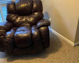 Brown Leather Recliner