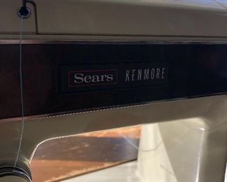 Sears Kenmore sewing machine and cabinet