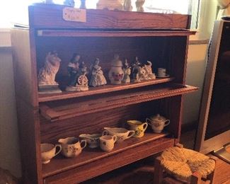 trophy case (barrister books case style), figurines, home decor