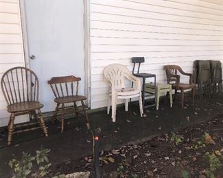 folding chairs, miscellaneous chairs