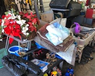 floral arrangements, household and garden chemicals, rugs