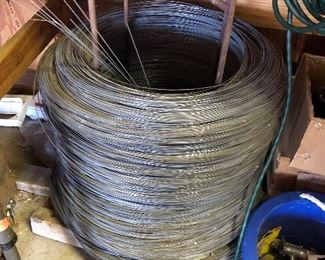large spool of wire