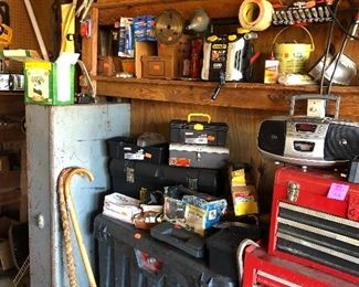 wooden walking canes, Craftsman tool chest