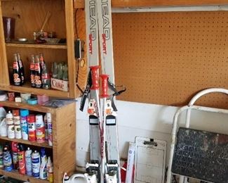 Head Sport snow skis and poles