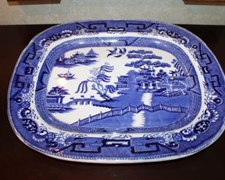 BLUE/WHITE PLATTER