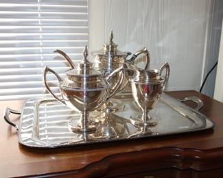SILVERPLATE TEA SET