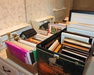 PHOTO FRAMES, BOOKS