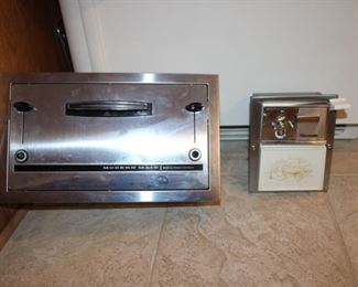 VINTAGE BUILT IN TOASTER & CAN OPENER