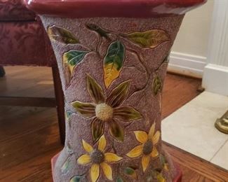 Vintage pottery Jardiniere stand