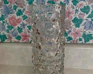 CLEARANCE!!!  $6.00 NOW, WAS $20.00...............American Fostoria Vase 8" tall (P907)