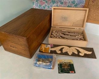$14.00............Vintage Box and hardware (P428)